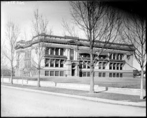 Historical photo of Steele building