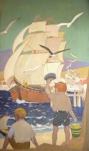 Mural of sailing